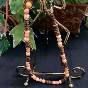 Boho Wood Bead Choker